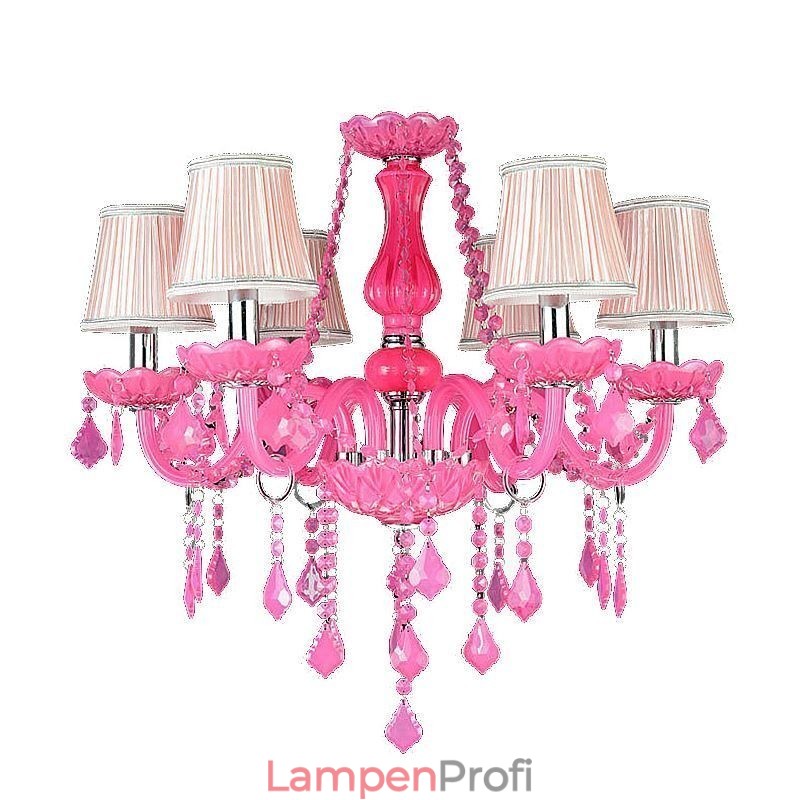 Europäischen Stil Kristall Kronleuchter Rosa Pendelleuchte Romantische