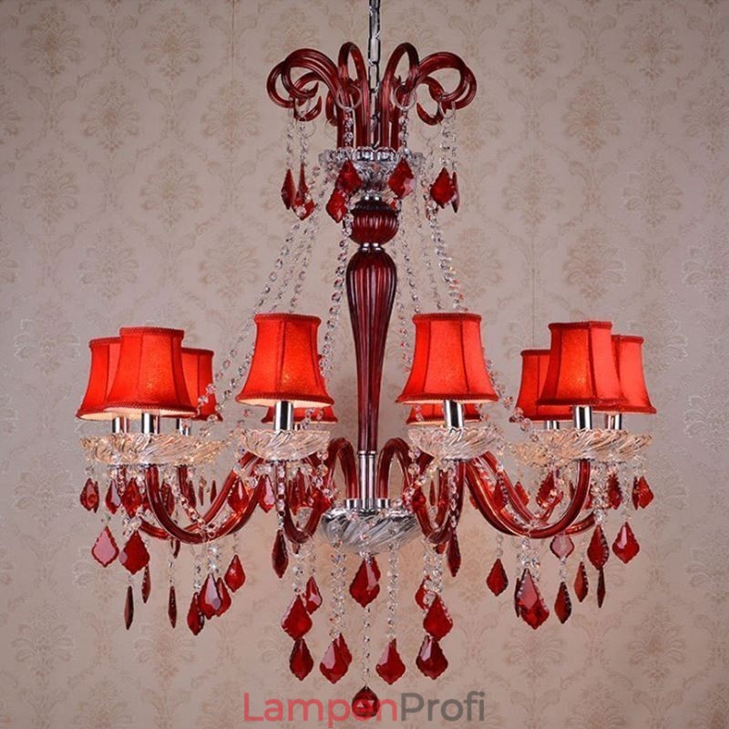 Retro Kristall Kronleuchter Europäische Schwarze Pendelleuchte