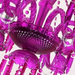 Europäischer Kristall-Kronleuchter Ringglocken Glas Pendelleuchte