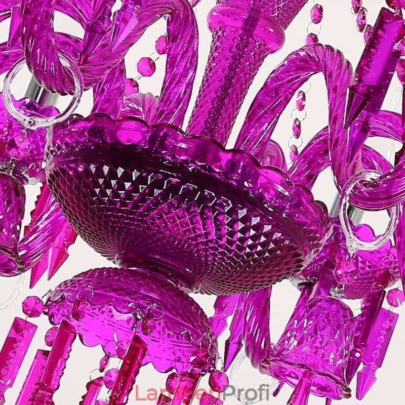 Europäischer Kristall-Kronleuchter Ringglocken Glas Pendelleuchte