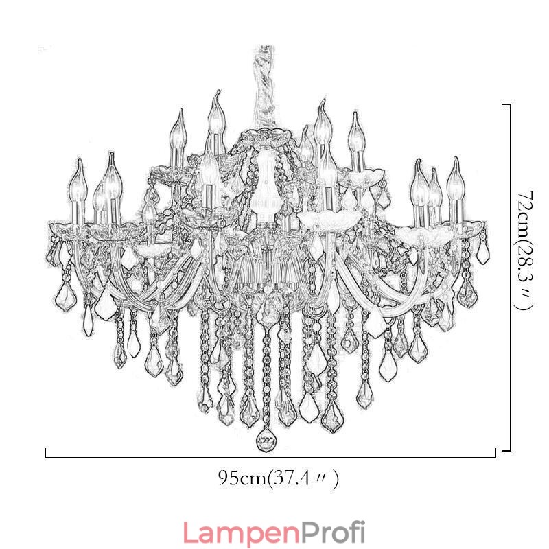 Farbenfrohe Kronleuchter im europäischen Stil, luxuriöse Pendelleuchte