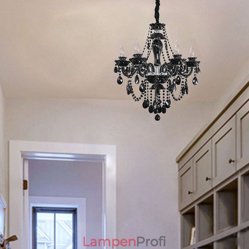 Luxus Kristall Kronleuchter Europäischen Schwarz 10 Lichter