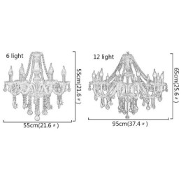 Europäischer Kristall-Kronleuchter, luxuriöse Pendelleuchte in Bernsteinfarbe