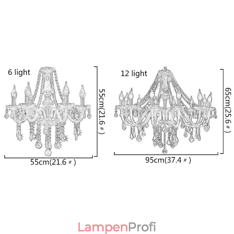 Europäischer Kristall-Kronleuchter, luxuriöse Pendelleuchte in Bernsteinfarbe