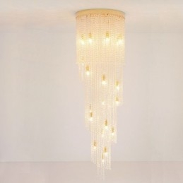 Moderne Kristall Kronleuchter Luxus Treppe Kristall Deckenleuchte Mit 19 Lichter