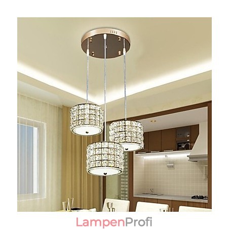 Single 3 Light Crystal Pendant Light Droplight