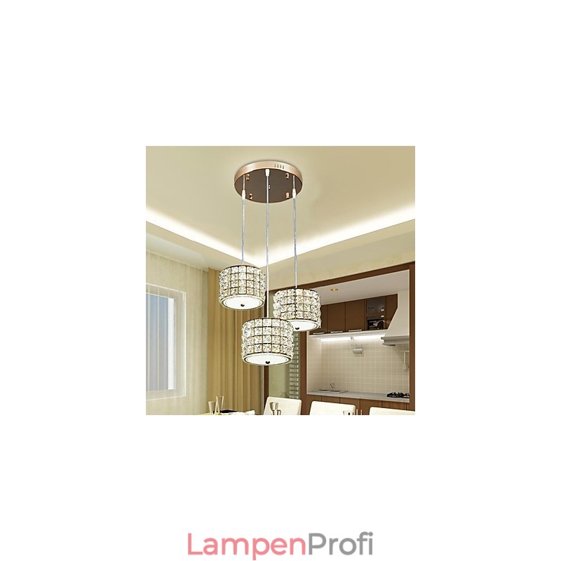 Single 3 Light Crystal Pendant Light Droplight