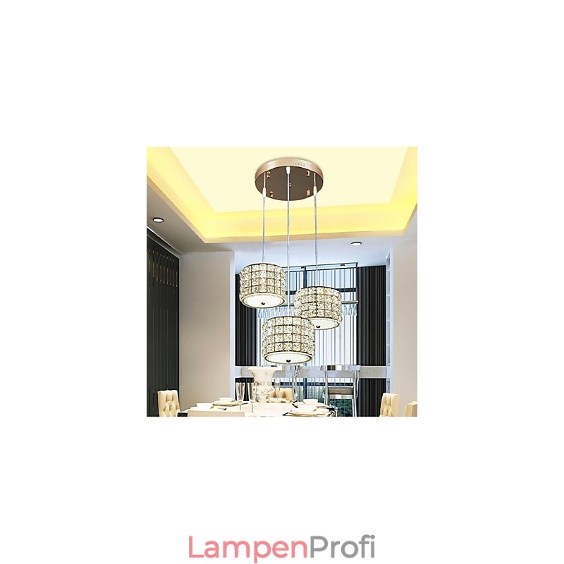 Single 3 Light Crystal Pendant Light Droplight