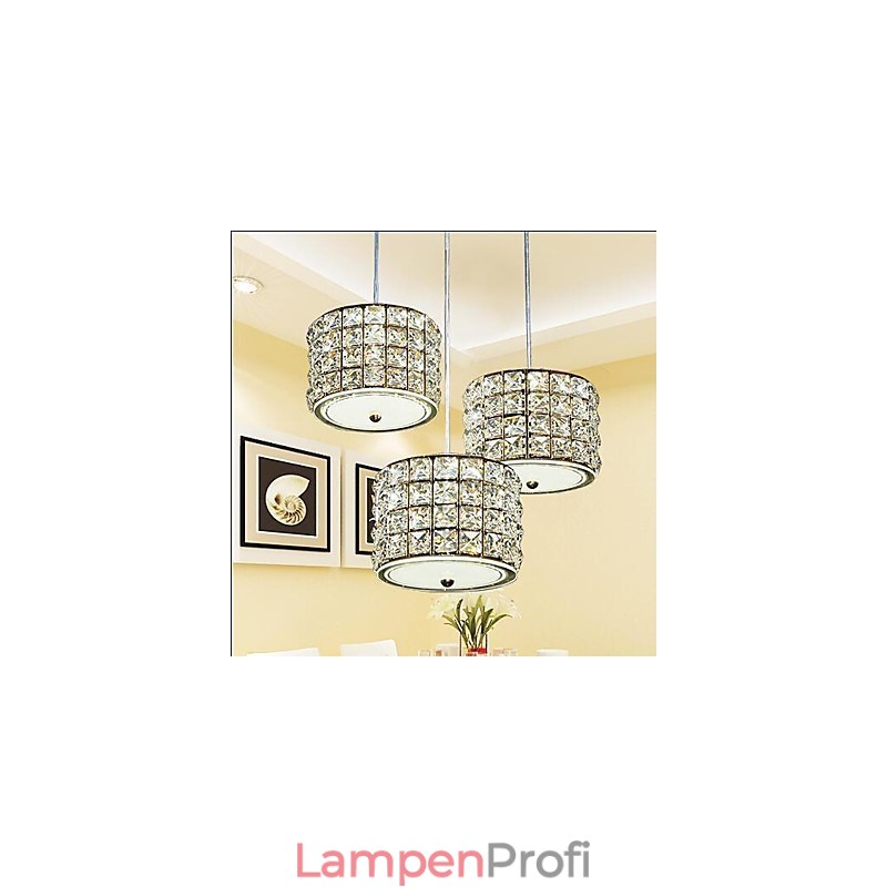 Single 3 Light Crystal Pendant Light Droplight