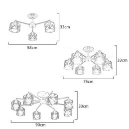 Moderne Vogelkäfig Pendelleuchte Eisen Dekorative Beleuchtung