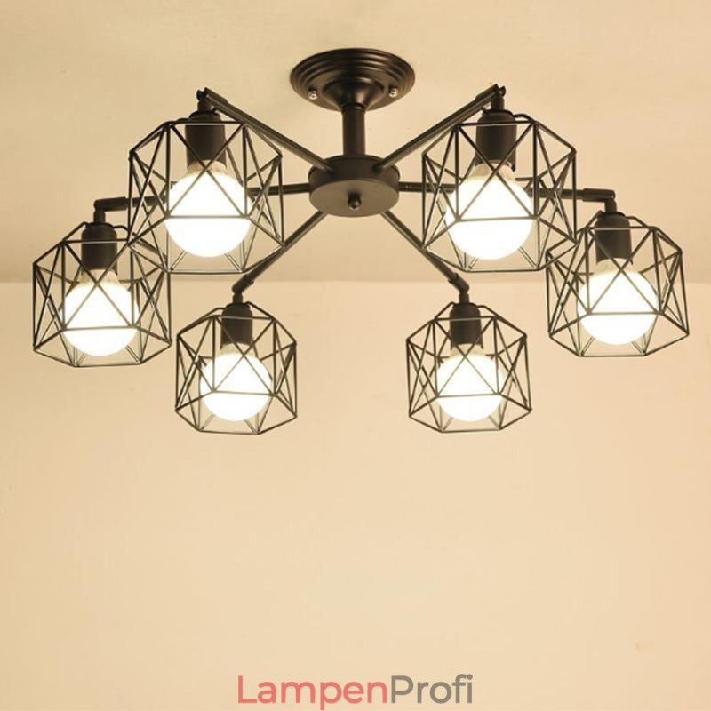 Moderne Vogelkäfig Pendelleuchte Eisen Dekorative Beleuchtung