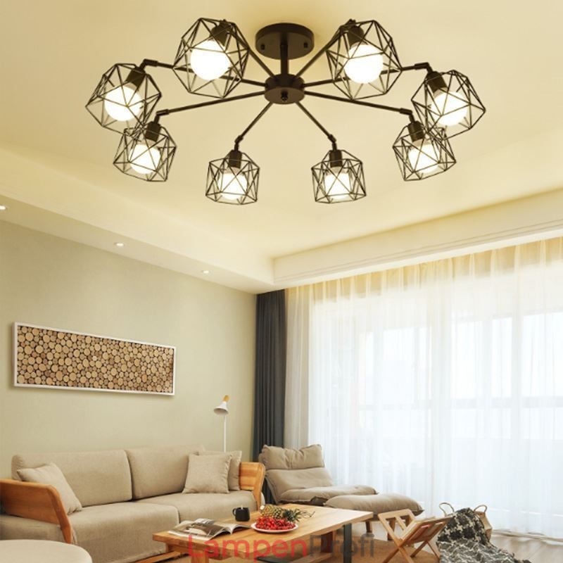 Moderne Vogelkäfig Pendelleuchte Eisen Dekorative Beleuchtung