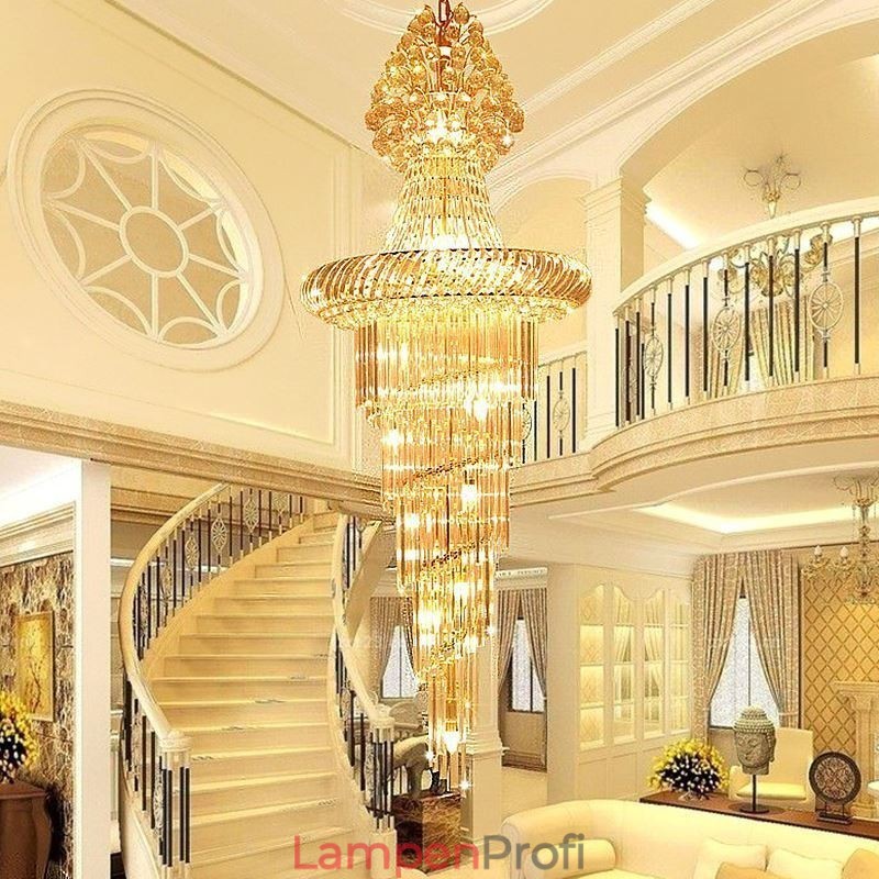 Luxus Kristall Kronleuchter Modernen Europäischen Anmutigen Lange Anhänger