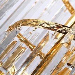 Luxus Kristall Kronleuchter Modernen Europäischen Anmutigen Lange Anhänger