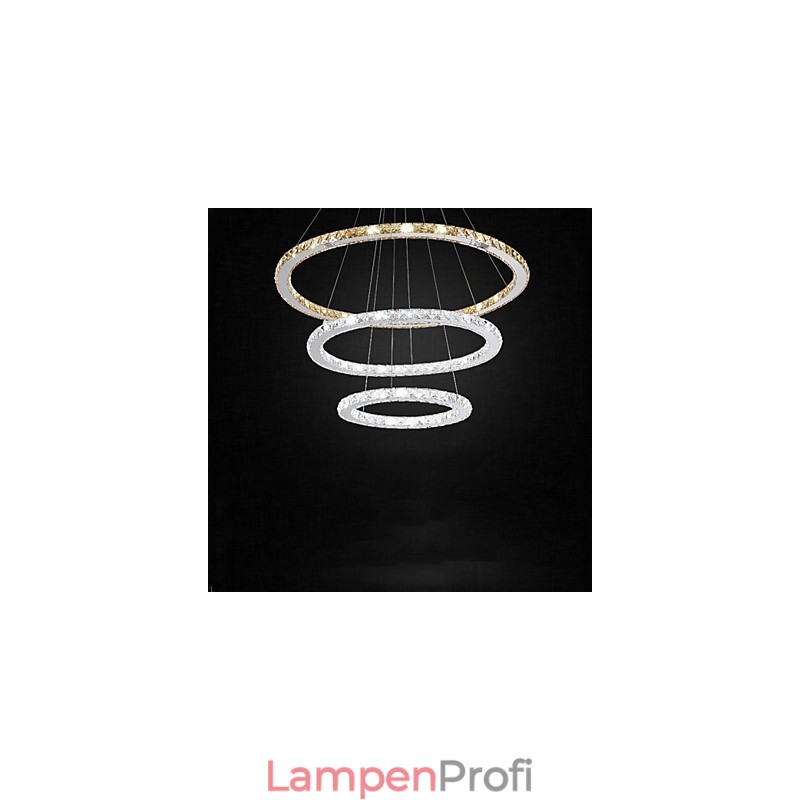 Pendelleuchten Bernstein und Klar K9 Kristall Kronleuchter Lichter Beleuchtung mit 3 Ring