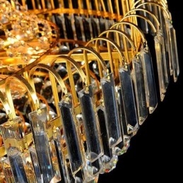 Elegante Kristall Kronleuchter Europäischen Pendelleuchte Lange Hängenden Kronleuchter Duplex Treppe