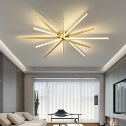 Moderne, minimalistische Deckenleuchte mit Feuerwerksmotiv