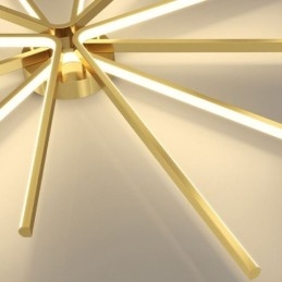 Moderne, minimalistische Deckenleuchte mit Feuerwerksmotiv