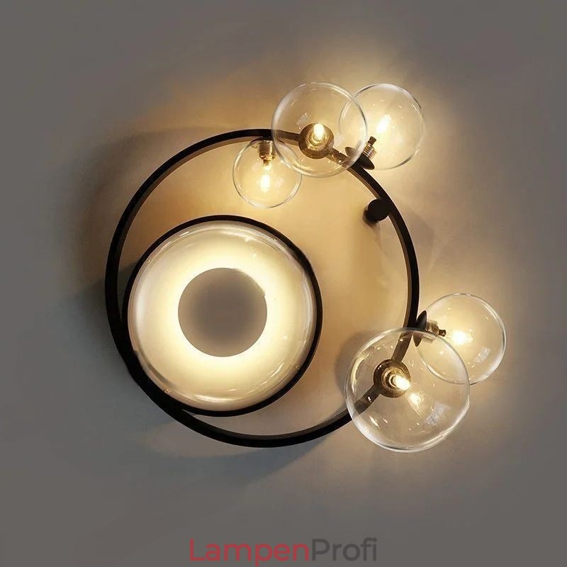 Unterputz-Deckenleuchte, modern, minimalistisch, dekorativ, aus Glas