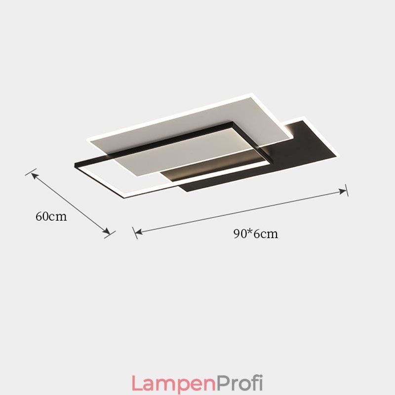 Minimalistische quadratische Deckenleuchte aus Acryl