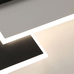 Minimalistische quadratische Deckenleuchte aus Acryl
