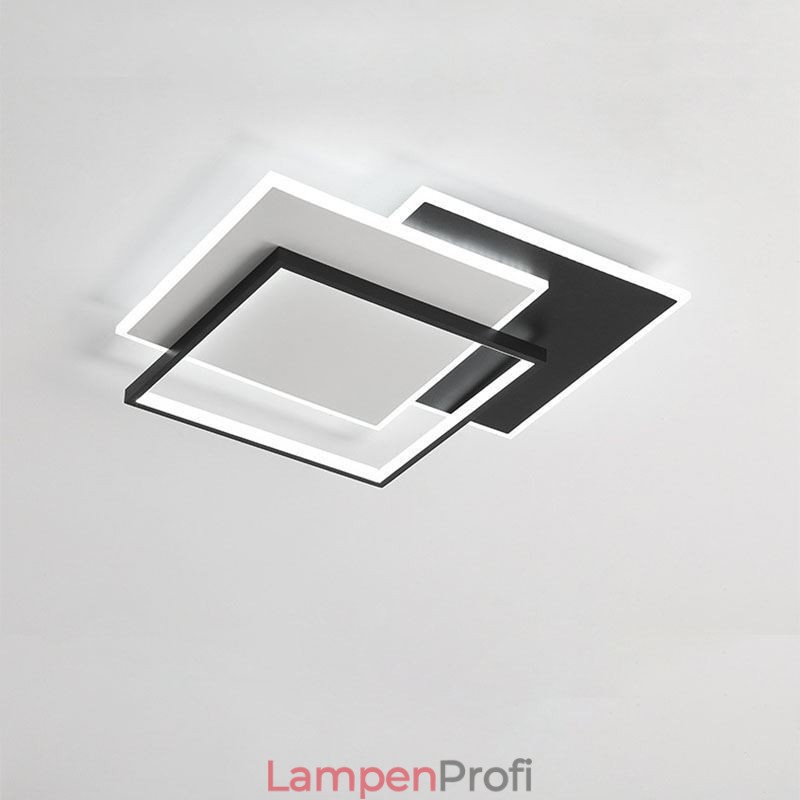 Minimalistische quadratische Deckenleuchte aus Acryl, 40–50 cm