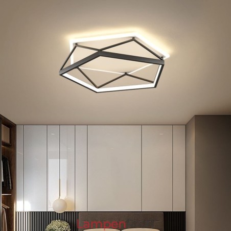 Hohle dreidimensionale Deckenleuchte zur Unterputzmontage, 55 cm Hohle dreidimensionale Deckenleuchte zur Unterputzmontage, 55 cm