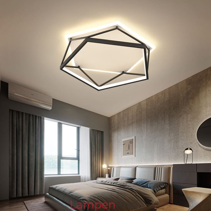 Hohle dreidimensionale Deckenleuchte zur Unterputzmontage, 55 cm