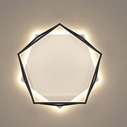 Hohle dreidimensionale Deckenleuchte zur Unterputzmontage, 55 cm