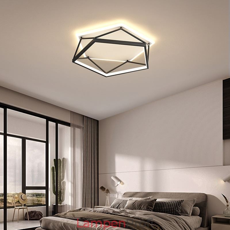 Hohle dreidimensionale Deckenleuchte zur Unterputzmontage, 55 cm