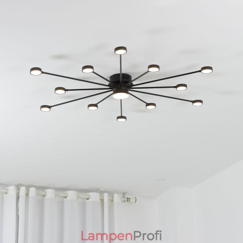 Unterputz-Deckenleuchte, modern, minimalistisch, Acryl-Lichtschirm