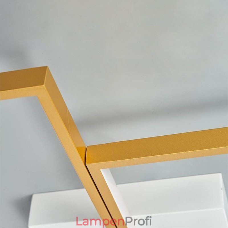 Geometrische quadratische Deckenleuchte mit Mosaik-Motiv