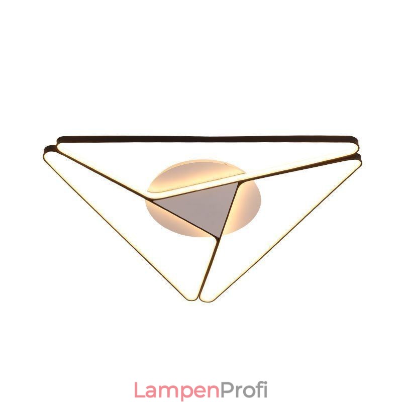 Minimalistische, dreieckige Deckenleuchte