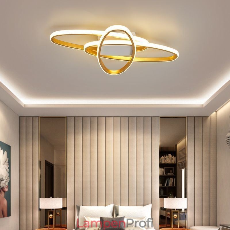 Minimalistische Deckenleuchte mit Planeten-Surround-Design