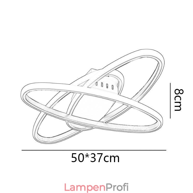 Minimalistische Deckenleuchte mit Planeten-Surround-Design