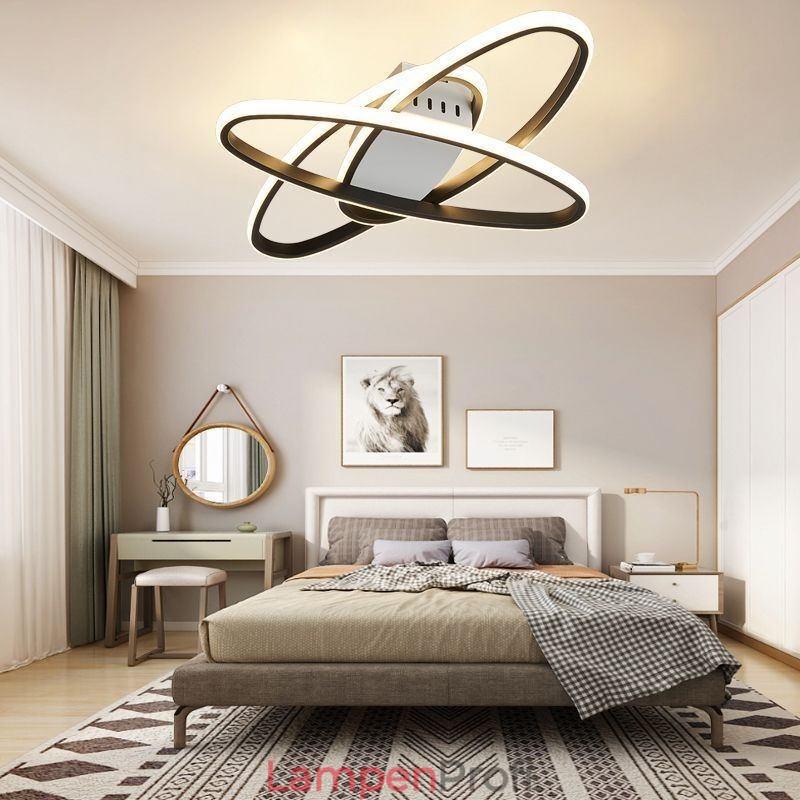 Minimalistische Deckenleuchte mit Planeten-Surround-Design