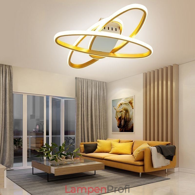 Minimalistische Deckenleuchte mit Planeten-Surround-Design