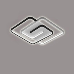 Quadratische Deckenleuchte mit Acryl-Ummantelung