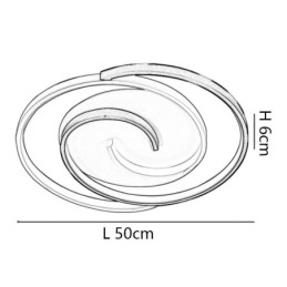 Runde Deckenleuchte mit Acryl-Ummantelung