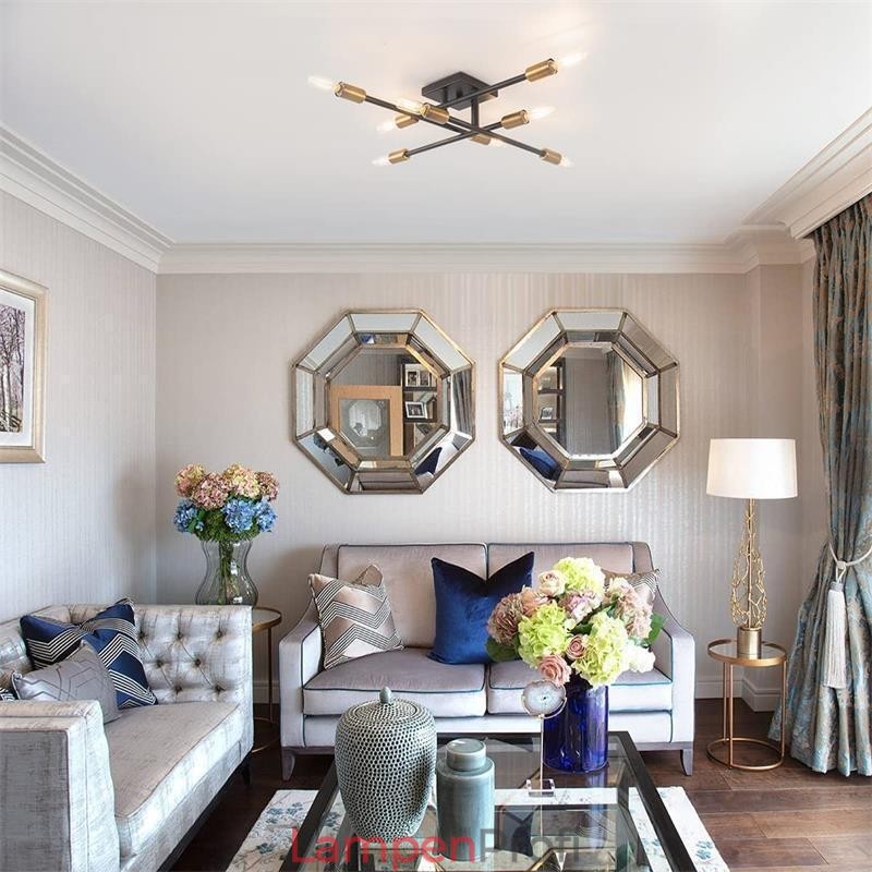 Dekorative Deckenleuchte im Country-Retro-Stil im amerikanischen Industriestil