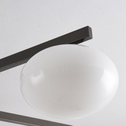 Nordische Glas-Unterputz-Deckenleuchte aus kreativem Schmiedeeisen