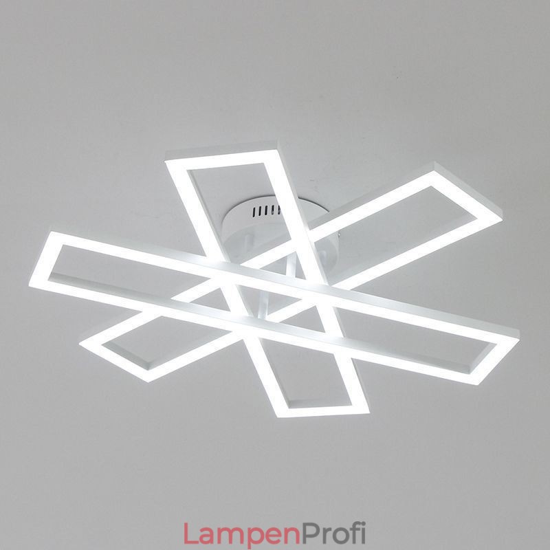 Minimalistische Deckenleuchte mit Windmühlenmotiv aus Aluminium