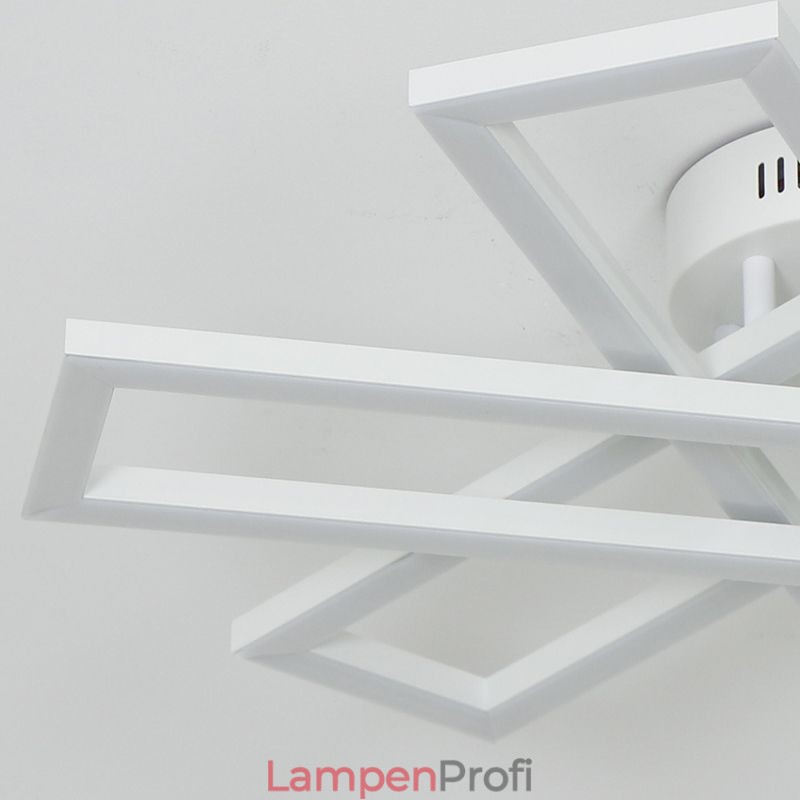 Minimalistische Deckenleuchte mit Windmühlenmotiv aus Aluminium