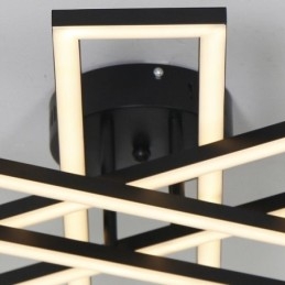 Minimalistische Deckenleuchte mit Windmühlenmotiv aus Aluminium