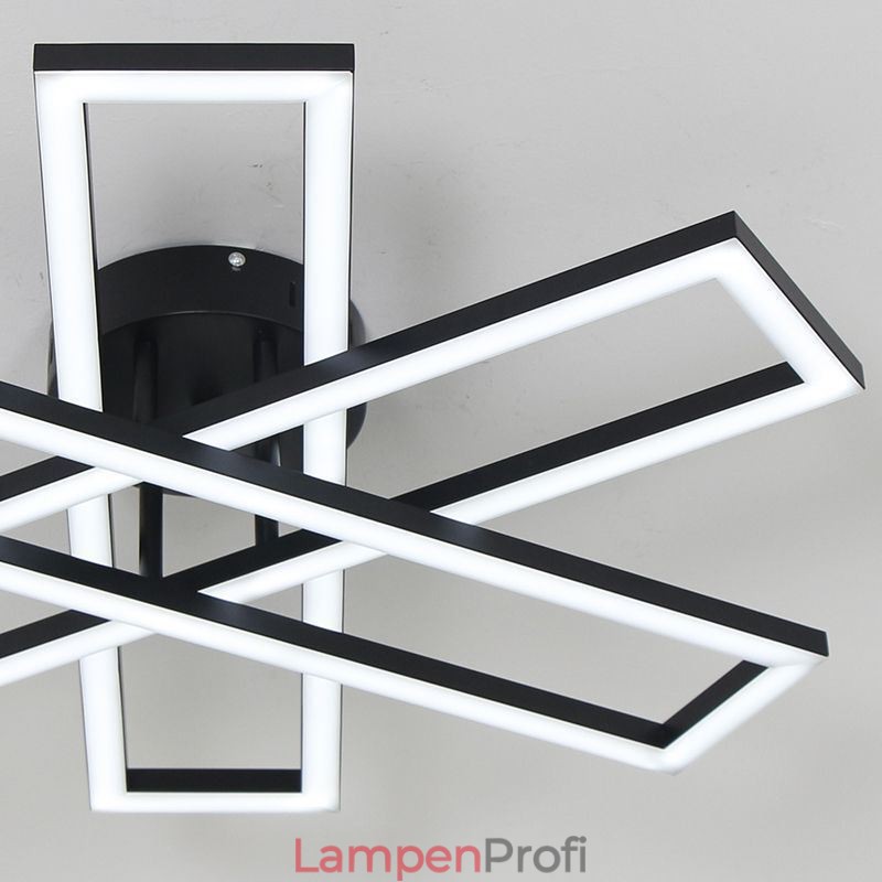 Minimalistische Deckenleuchte mit Windmühlenmotiv aus Aluminium