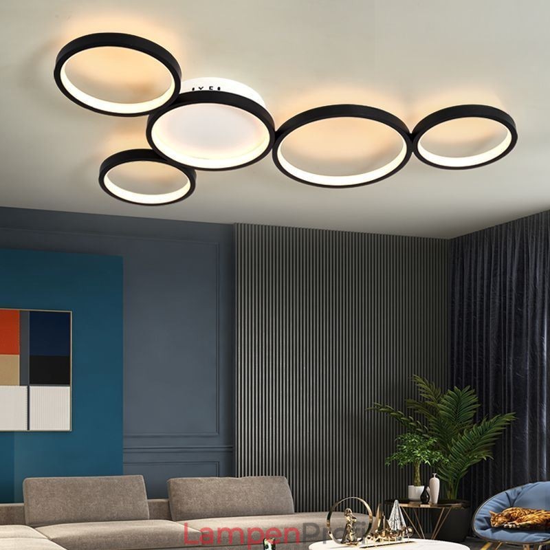 Moderne Deckenleuchte aus Aluminium im Kunststil