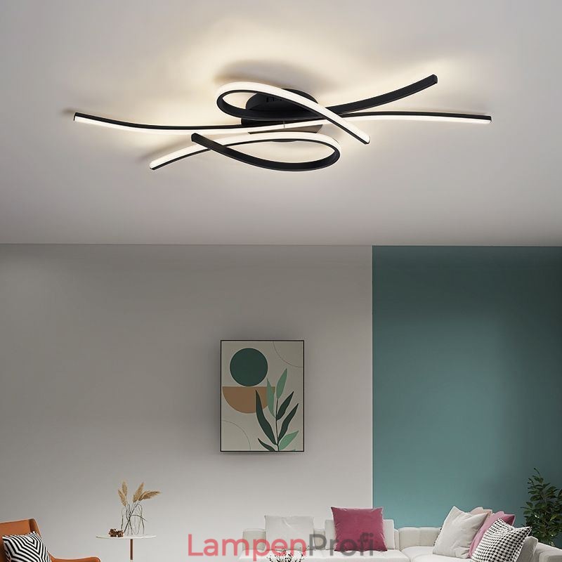 Minimalistische Deckenleuchte mit Schmetterlingsmotiv aus Aluminium