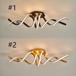 Moderne Deckenleuchte aus Aluminium mit Spiral-Design