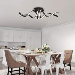 Moderne Deckenleuchte aus Aluminium mit Spiral-Design