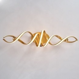 Moderne Deckenleuchte aus Aluminium mit Spiral-Design